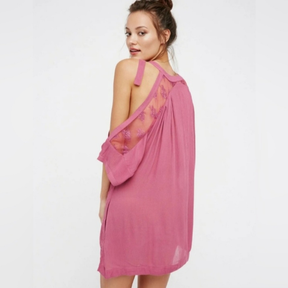 ◇ Free People Beachy and Peachy Mini Dress / Tunic Top - Picture 3 of 9